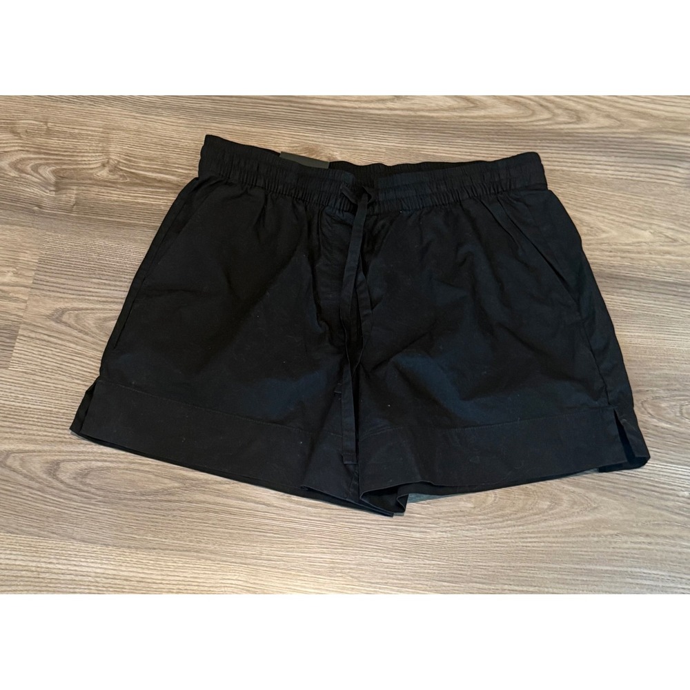 Banana Republic Women's Black Mid-Rise Elastic Drawstring Shorts size Medium NWT